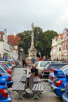 Subaru na náměstí v Třeboni
